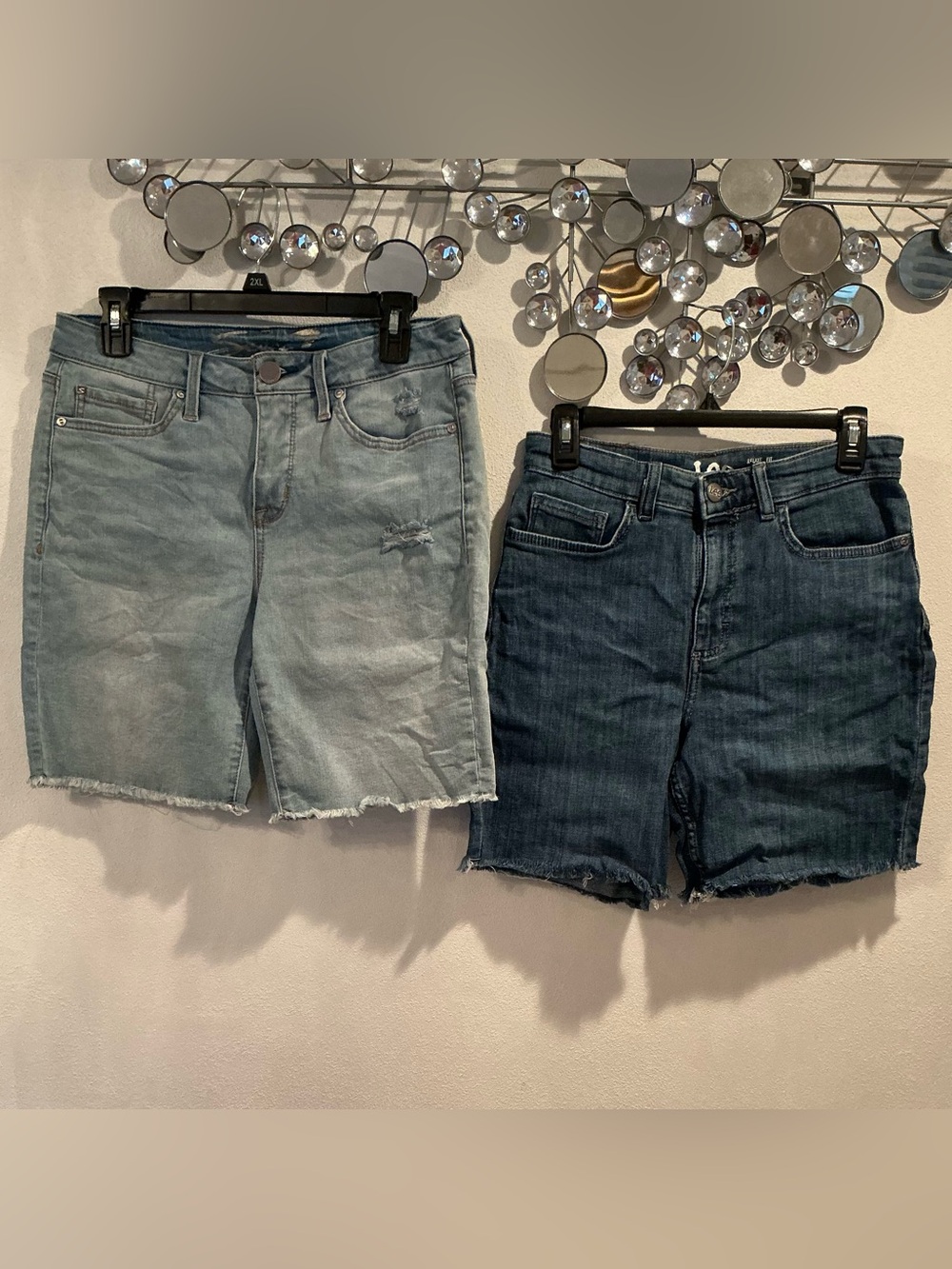 Bundle of 2 Lee and Seven distressed shorts